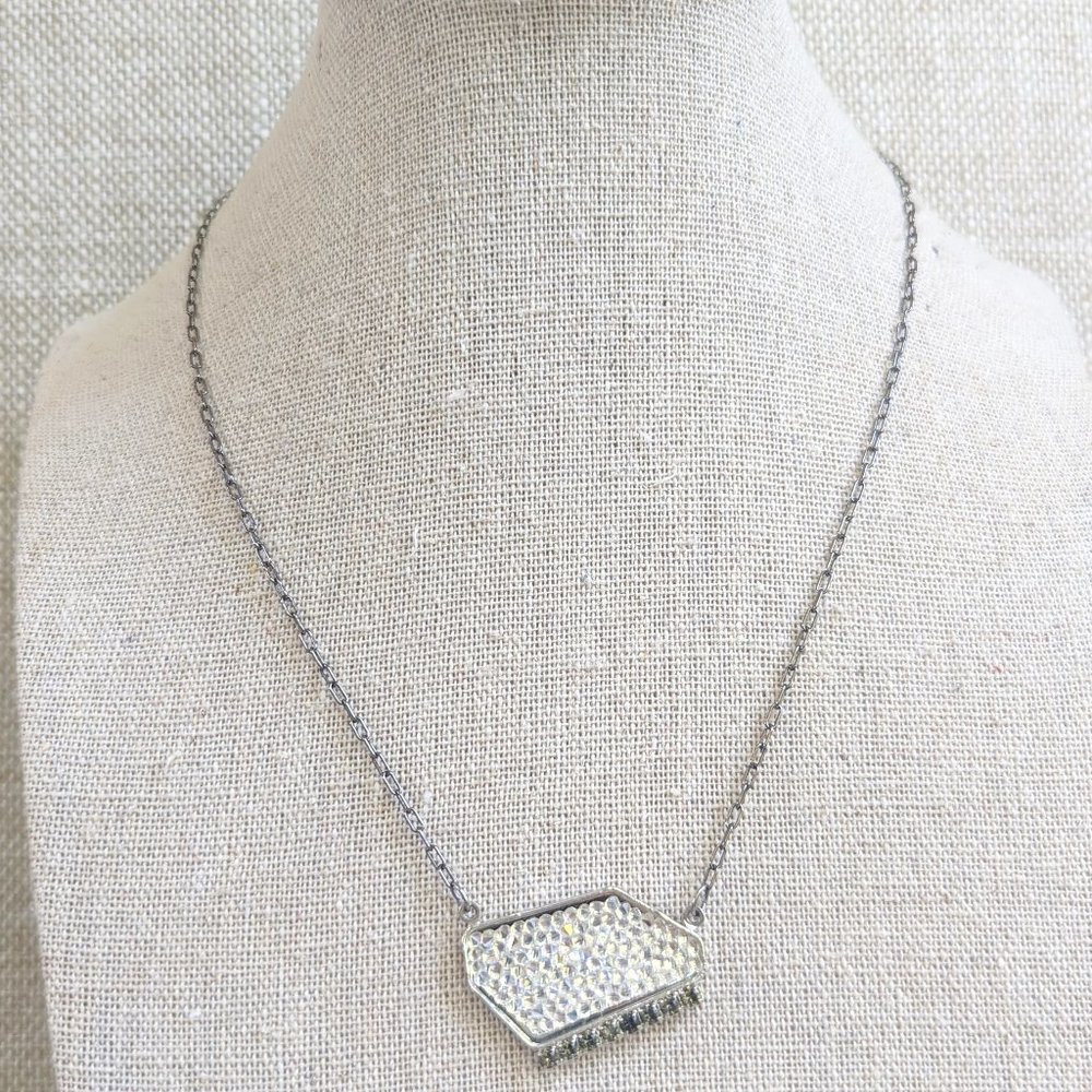 Sabika Reflection Crushed Crystal Necklace - Picture 2 of 12